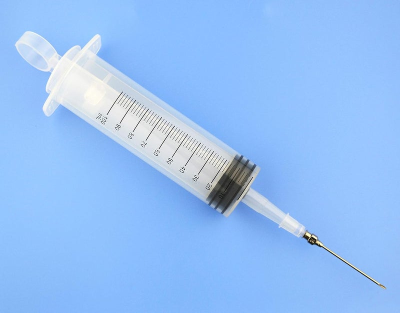 SHAOTONG 2Pcs-100ml Syringe, 100cc Kitchen Glue Dispenser, Large Volume Plastic Syringe With Needle for Dispensing (100ml-B) - Image 3